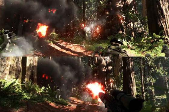 oтсутствие split screen в battlefront