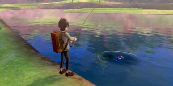 рыбалка в Pokemon Sword & Shield