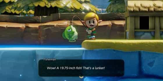 рыбалка в The Legend Of Zelda: Link’s Awakening