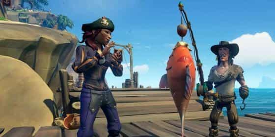 рыбалка в Sea Of Thieves