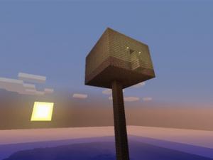 Летающая крепость в Minecraft