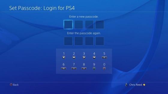 Установка пароля на PS4