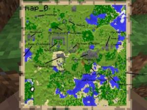карта в игре Minecraft