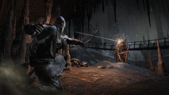 Dark Souls 3 стрельба из лука, лучник