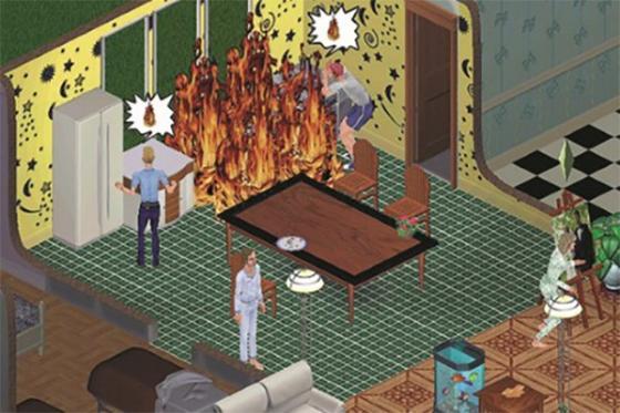 дом и семья в Sims