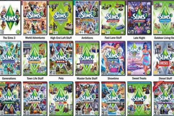 дополнения к игре Sims