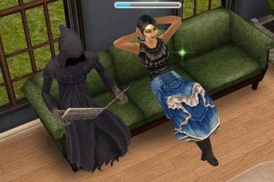 смерть, игра Sims
